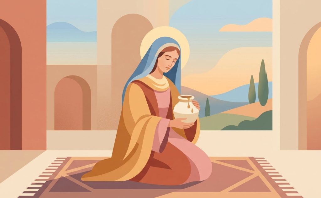 Marie Madeleine - Illustration prière catholique